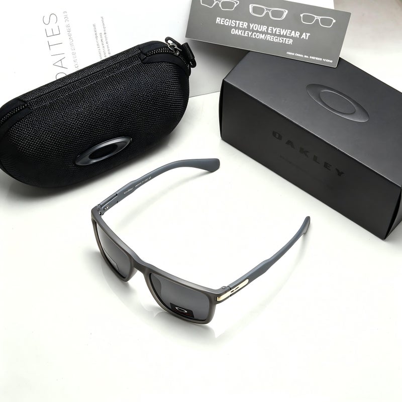 Oakley Holbrook Style Polarized Sunglasses, Grey Square Frame, UV400 Protection, for Men Cycling Driving - Image 4