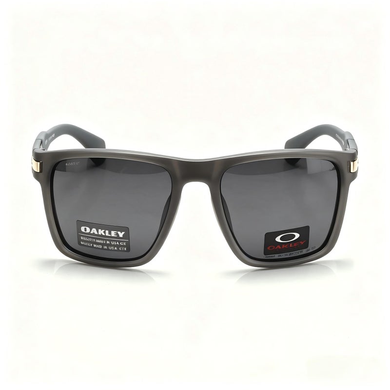 Oakley Holbrook Style Polarized Sunglasses, Grey Square Frame, UV400 Protection, for Men Cycling Driving - Image 2