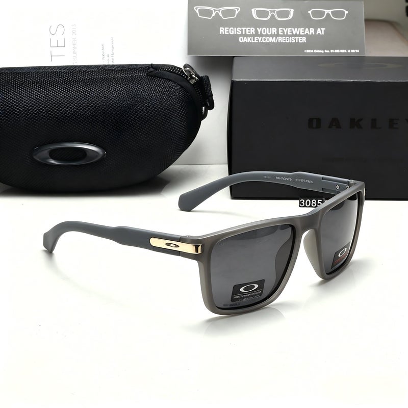 Oakley Holbrook Style Polarized Sunglasses, Grey Square Frame, UV400 Protection, for Men Cycling Driving - Image 3