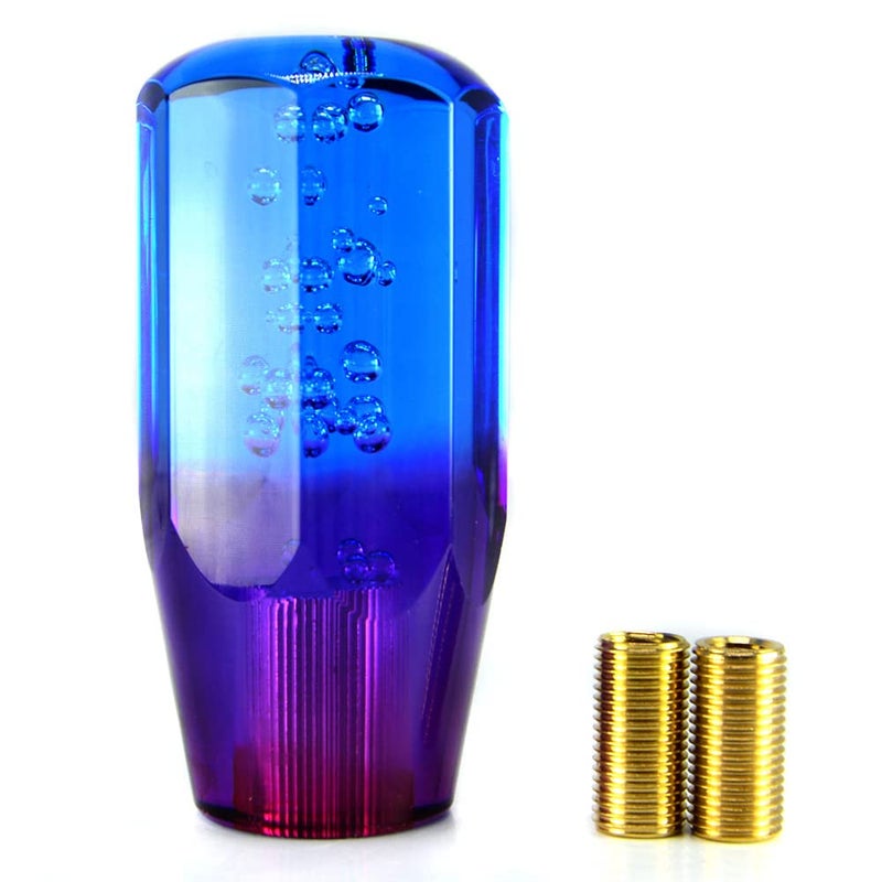 CYDZSW Automatic Gear Shift KnobCrystal Shifter Boot KnobsUniversal Cool Car Accessories BluePurple10CM - Image 2