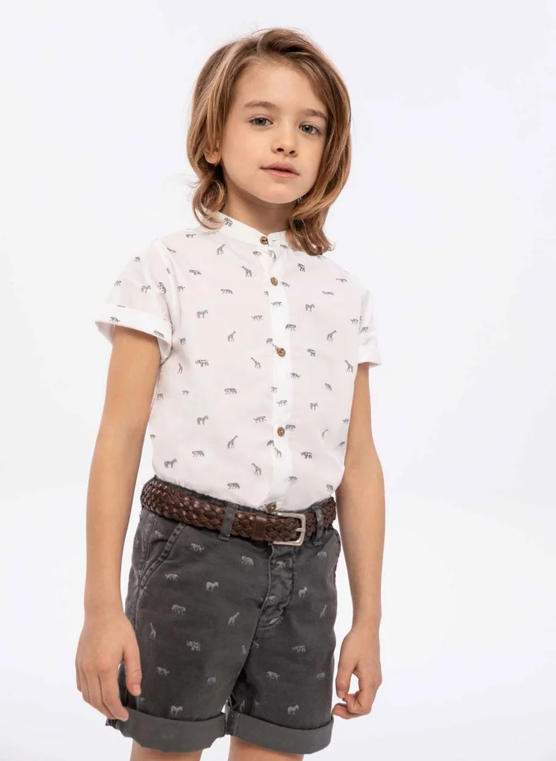 MINOTI Baby Poplin Printed Shirt