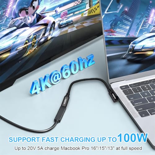 Verilux® PD 100W Type C Cable Fast Charging, 20GBPS Data Cable C Type Fast Charging Support 4K@60Hz HD Video Output, Compatible for iPhone 17/16/15, Galaxy S25/S24/S23, Flash Drive, Portable Travel - Image 4