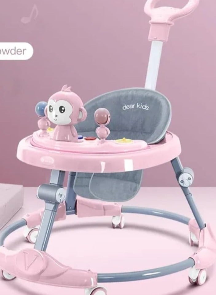 عربات الأطفال مضادة للانقلاب متعددة الوظائف قابلة للطي للأطفال من 1-3 سنوات تعلم المشي مع 6 إعدادات تعديل - Image 1