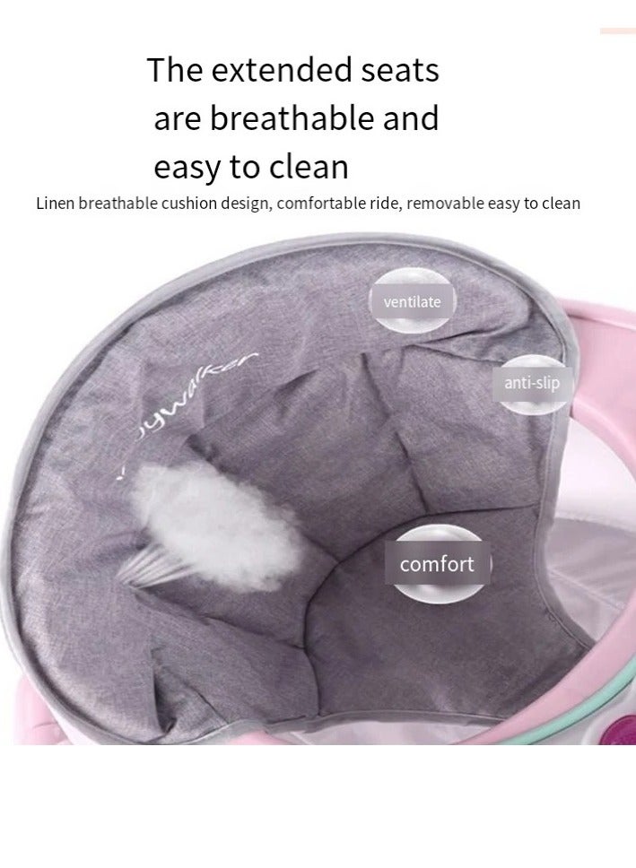 عربات الأطفال مضادة للانقلاب متعددة الوظائف قابلة للطي للأطفال من 1-3 سنوات تعلم المشي مع 6 إعدادات تعديل - Image 3