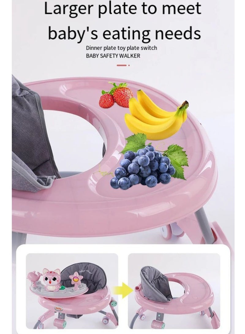 عربات الأطفال مضادة للانقلاب متعددة الوظائف قابلة للطي للأطفال من 1-3 سنوات تعلم المشي مع 6 إعدادات تعديل - Image 5