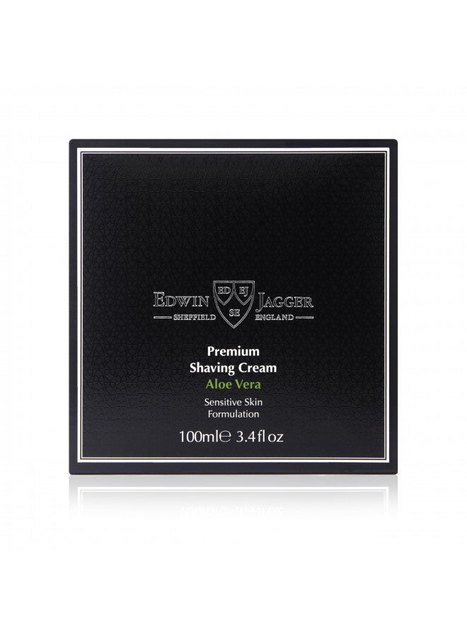 Edwin Jagger 99.9% Natural Premium Shaving Cream, 100ml Tub - Aloe Vera, 3.4-Ounce - Image 4
