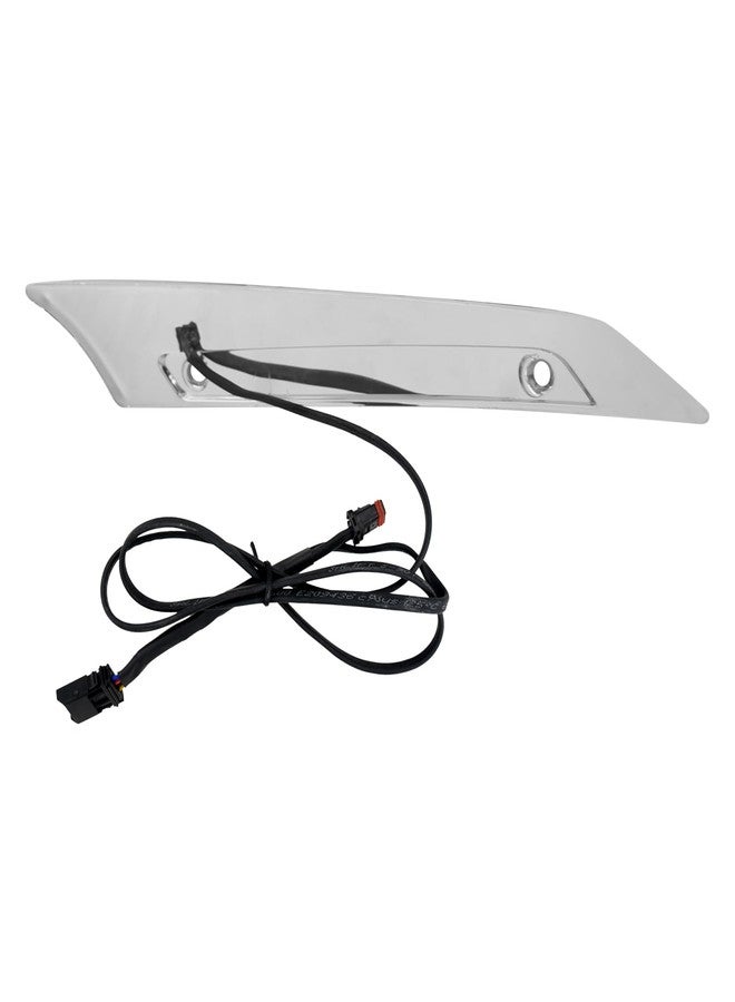 CARGLETRUE Windshield Trim Lights Windscreen Fairing Led Running Light Turn Signals Fit For Harley Road Glide Models 2015-2023 Chrome Smoke - Image 5