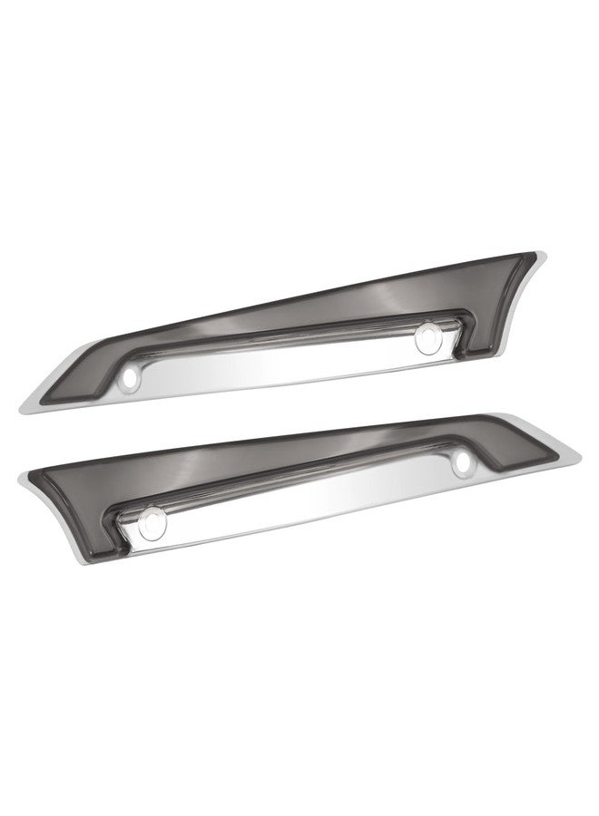 CARGLETRUE Windshield Trim Lights Windscreen Fairing Led Running Light Turn Signals Fit For Harley Road Glide Models 2015-2023 Chrome Smoke - Image 2