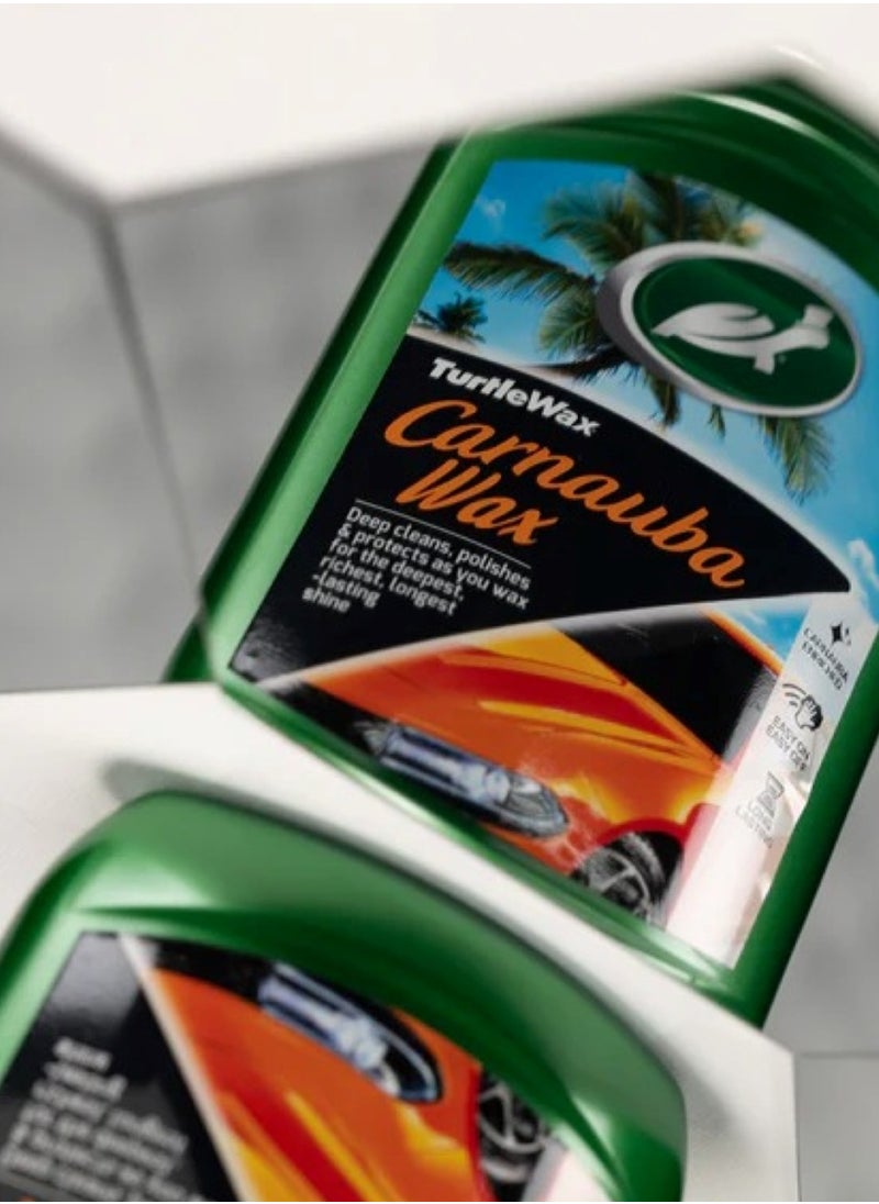 TurtleWax Carnauba Car Polish for Long-Lasting Paint Shine and Protection – Easy to Apply and Remove – 500ml  - Image 2