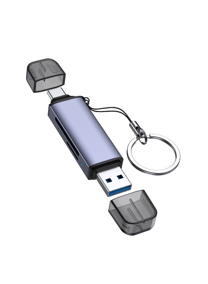 NANAO SD Card Reader USB 3.0 USB C OTG Dual Slot For UHSI Micro SD SD SDXC SDHC Micro SDXC Micro SDHC MMC Compatible For MacBook Dell XPS Samsung Galaxy S24 S23 Ultra iPhone 16 15 Pro Max SLR Vlog Camera  - Image 1