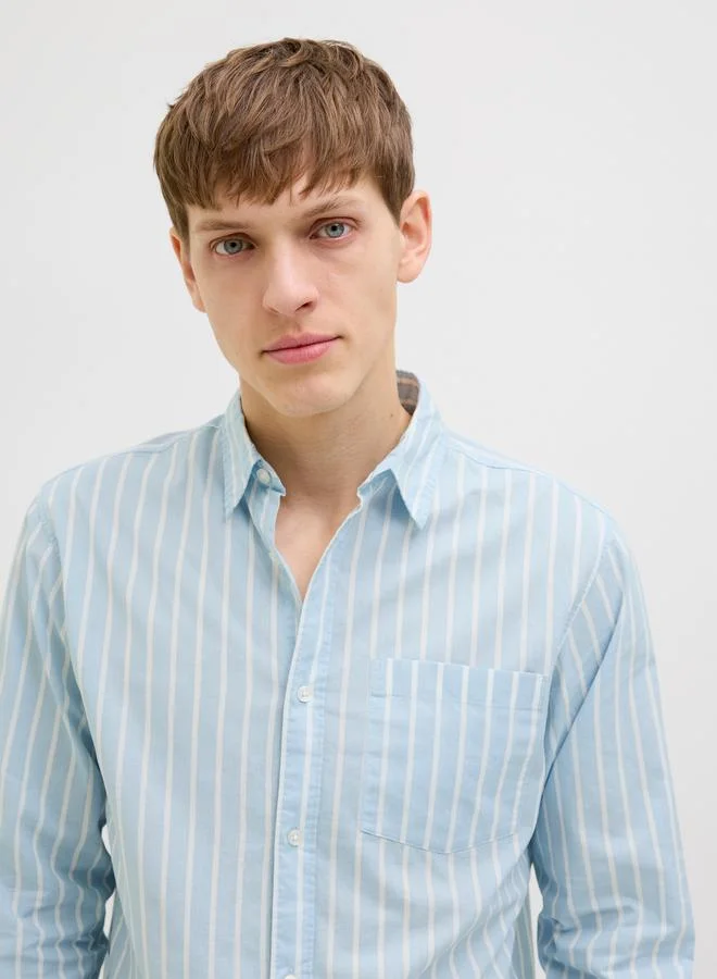 JJ Rebel JJ REBEL Striped Button-Down Long Sleeve Shirt