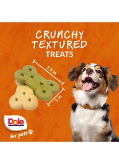 Dole Dole for Pets Freshly Fetched Dog Biscuits, Spinach & Pumpkin Flavor Dog Treats, 7oz | Flavored with Real Veggies, No Wheat, Corn, Soy, Artificial Flavors, Colors, Preservatives, or Animal Products  - Image 3