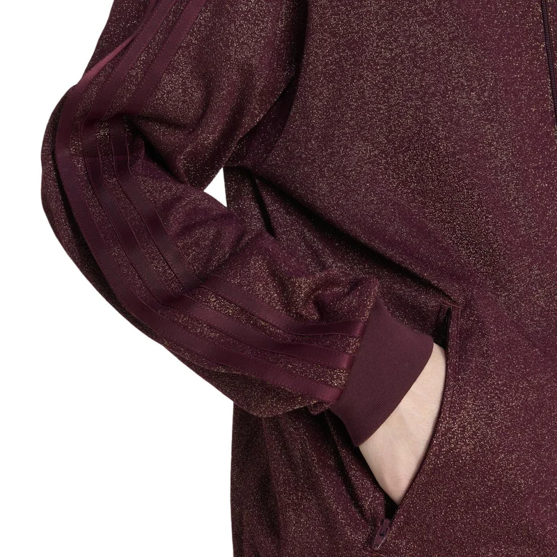 adidas Originals MAROON/GOLDMT ADIDAS ORIGINALS LUREX FIREBIRD TRACK TOP for Women | Best Price UAE