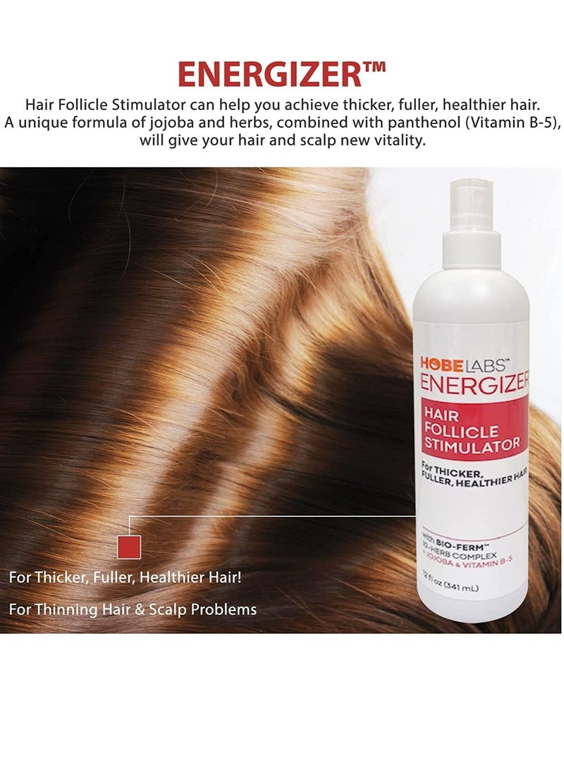 Hobe Labs - Hope Labs, Energizer, Hair Follicle Stimulator, Enriched with Jojoba and Vitamin B-5, 8 fl oz (237 ml) - Image 1