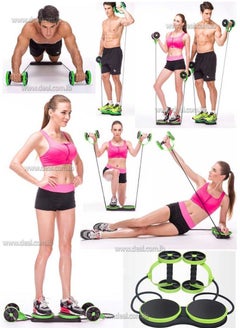Generic Multifunction Abdominal Wheel - Green/Black  - Image 4