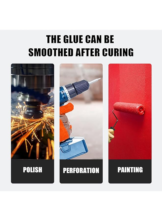 erorex Repair Glue Ab Glue Casting Glue Steel Metal Glass Ceramics Welding Trachoma Stomatal Crackle Repair Adhesive Industrial Repair Glue 80G - Image 5