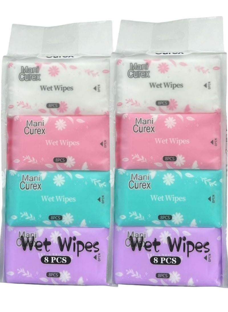 Mani Curex wet wipes 8X8 (64PCS)  - Image 1