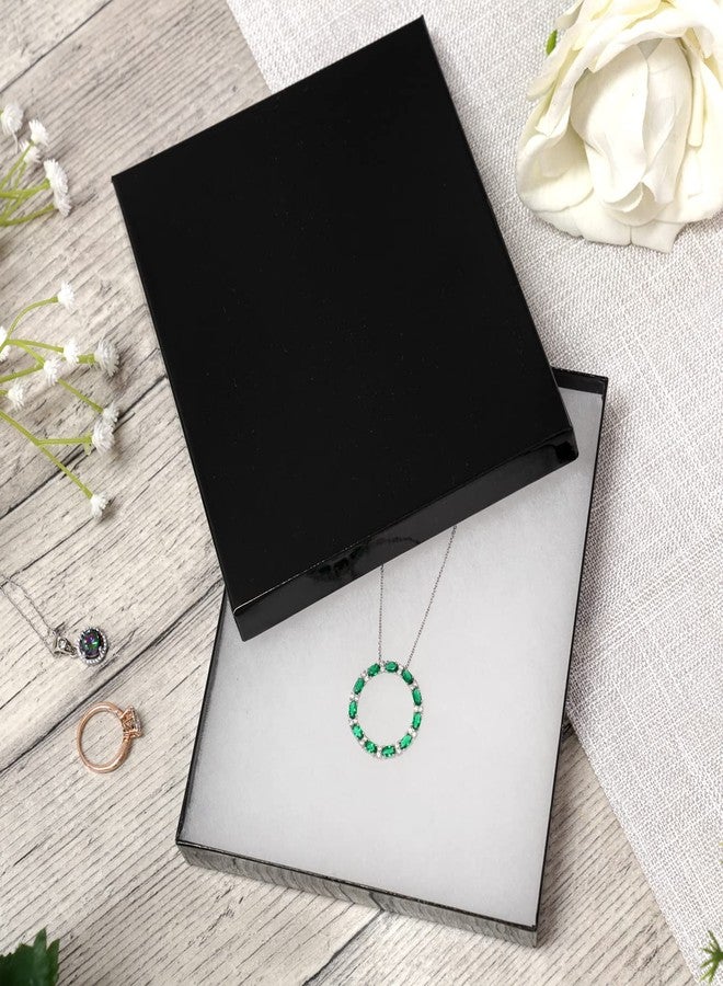 Noble Pack Cardboard Jewelry Boxes 10 Pack - 6"x5"x1" Bulk Cotton Filled Small Gift Boxes with Lids for Jewelry Packaging - Jewelry Gift Boxes for Shipping, Small Business, Accessories (Black) - Image 5