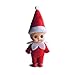 WULEEUPER Tiny Baby Elf Doll Christmas Miniature Elf Decoration Newborn Gift Baby Grow Dolls with Feet and Shoes Red - Image 4