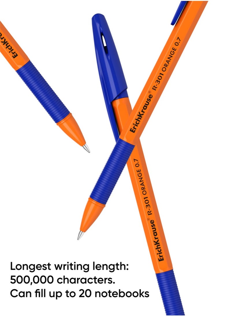 Set of 8 ballpoint pens R-301 StickGrip Orange 0.7, ink color: blue (in polybag) - pzsku/Z086AF124900D2A8CB992Z/45/_/1740574412/e2a88123-2712-40d5-a315-65339d7e12ea