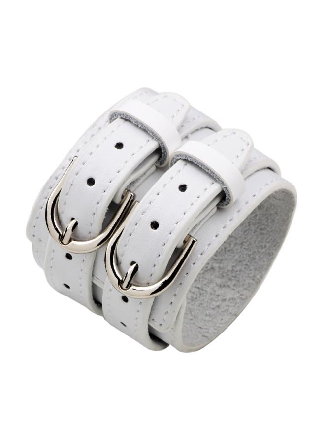 European And American Style Double-row Belt First Layer Cowhide Bracelet Wide Leather Bracelet Hot