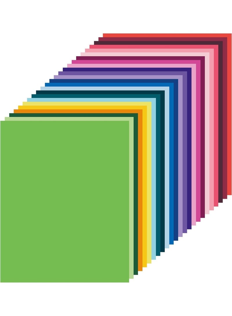 CHEEMAISTIC 100 Sheets A4 Colored Card Stock Printer Papers, 80gsm Thick Multicolor Craft Paper Pack, Assorted Colors Paper Sheets for Printing, Colorful Cardstock Paper for Crafting, Art Projects, Drawing, Card Making, Scrapbooking, School Crafts, DIY Arts and Office Use - Decorative Construction Paper Sheets for Creative Projects - Image 1