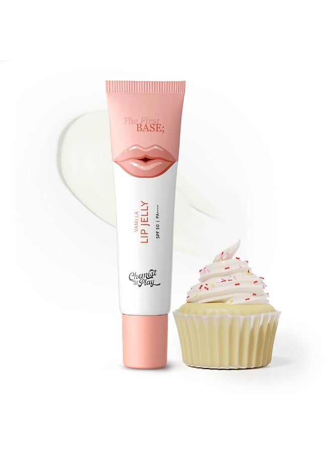 Chemist at Play Vanilla Tinted Lip Balm for Dry, Chapped & Pigmented Lips | Gives 24 hours moisturization | SPF 50 PA+++ | For Women & Men | Has 2% Kojic Acid, Hyaluronic Acid, ceramides & Peptides | 10gms - Image 1