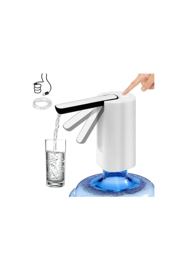 Foldable Water Pump Electric Water Dispenser 5 Gallon with USB Charging Port with Switch Suitable for Home, Kitchen, Office, Camping and Travel - Image 2