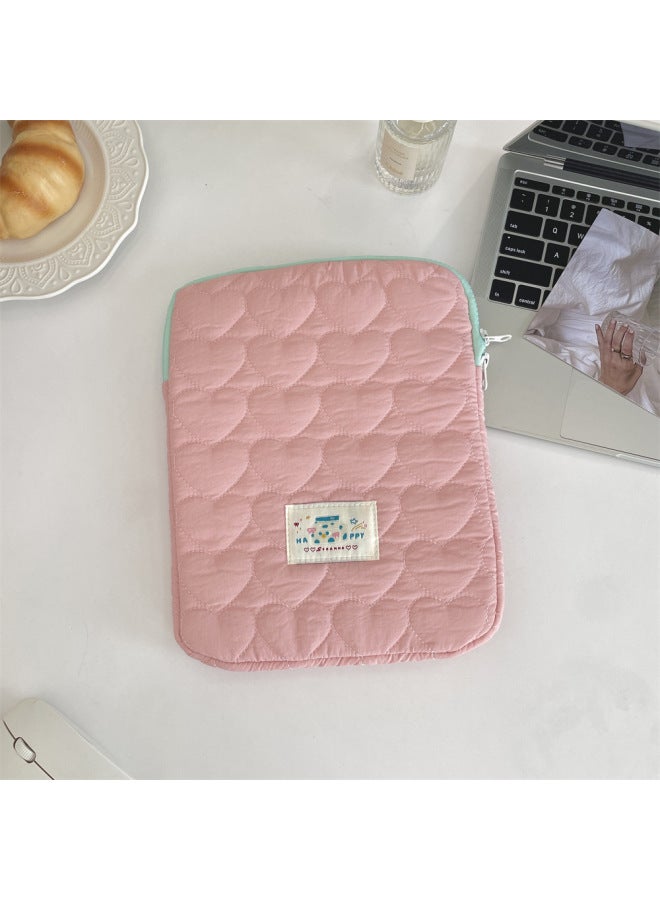 41251 South Korea Soft Ipad Liner Bag 11 Inch Tablet Computer Bag 14-15 Inch Notebook Storage Bag-Color:Pink-Size:11inch  - Image 1