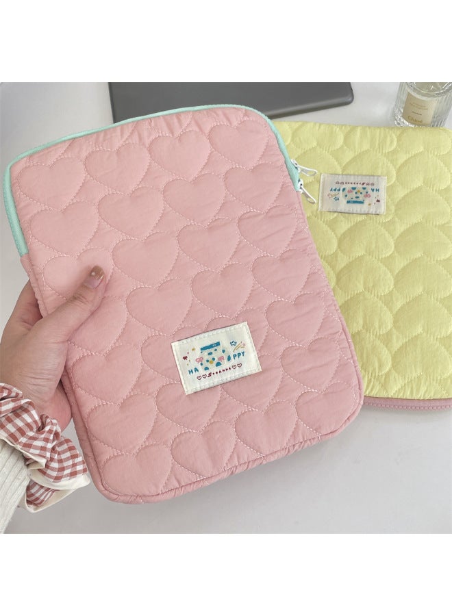 41251 South Korea Soft Ipad Liner Bag 11 Inch Tablet Computer Bag 14-15 Inch Notebook Storage Bag-Color:Pink-Size:11inch  - Image 3