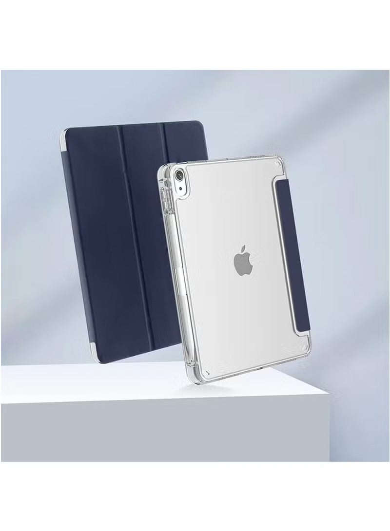 روك بو جراب لجهاز iPad (A16) مقاس 11 بوصة من الجيل 2025/جراب لجهاز iPad 11 من الجيل العاشر 2022 جراب لجهاز iPad 10 رفيع وواضح وغطاء خلفي شفاف مع حامل قلم ذكي لجهاز iPad 11 بوصة 2025/10.9 بوصة من الجيل العاشر 2022 - Image 4