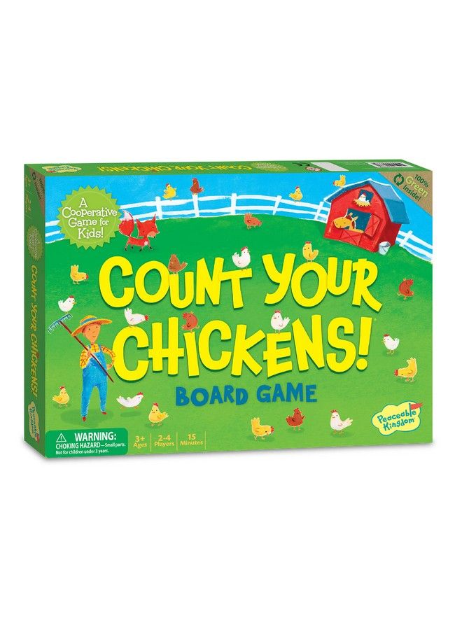 Peaceable Kingdom Count Your Chickens Award Winning Cooperative Counting Game For 2 To 4 Kids Ages 3+ - Image 2