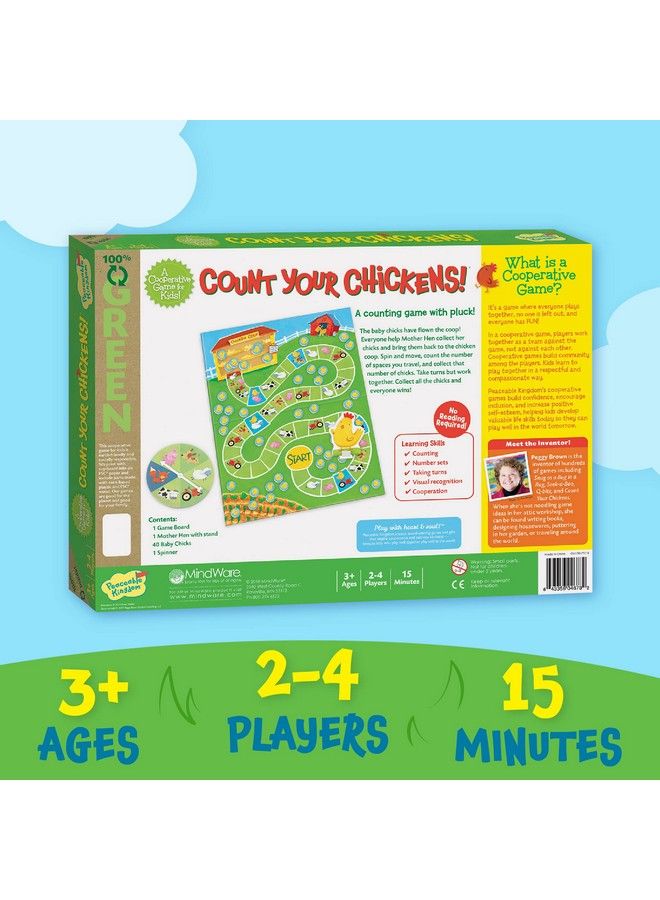 Peaceable Kingdom Count Your Chickens Award Winning Cooperative Counting Game For 2 To 4 Kids Ages 3+ - Image 5