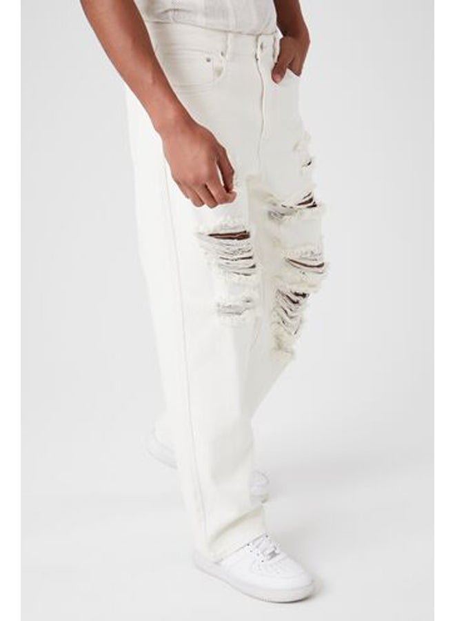 FOREVER 21 Distressed Relaxed-Fit Jeans - Image 3