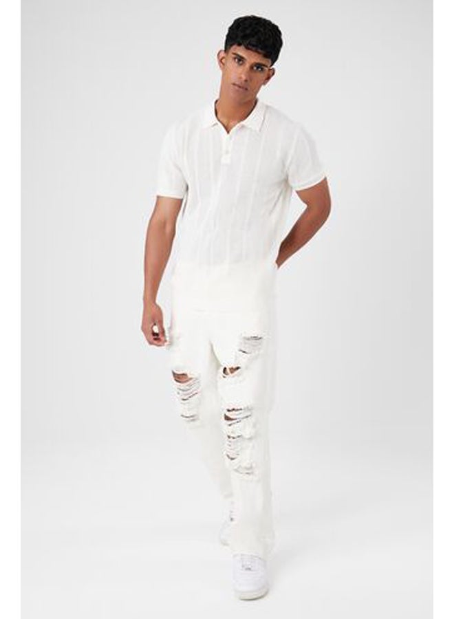 FOREVER 21 Distressed Relaxed-Fit Jeans - Image 1