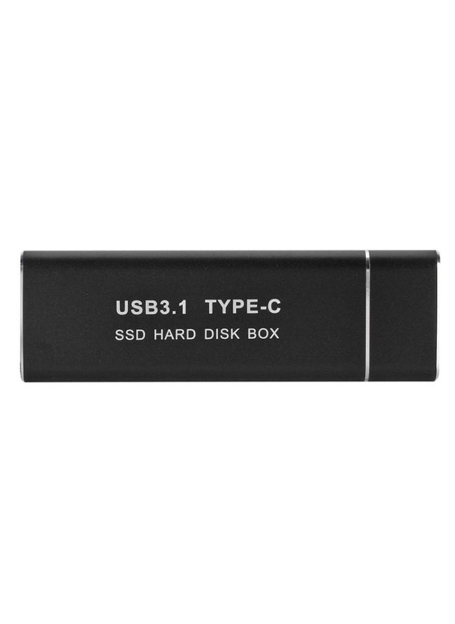 BURAQ F018C M.2 NGFF To USB3.1 SSD Solid Aluminum Type-C Mobile Hard Drive Enclosure(Silver)  - Image 3