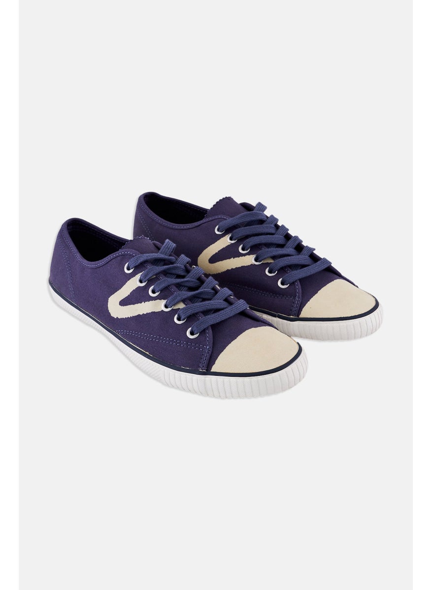 Tretorn Men Canvas Lace Up Casual Shoes, Navy Blue  - Image 1