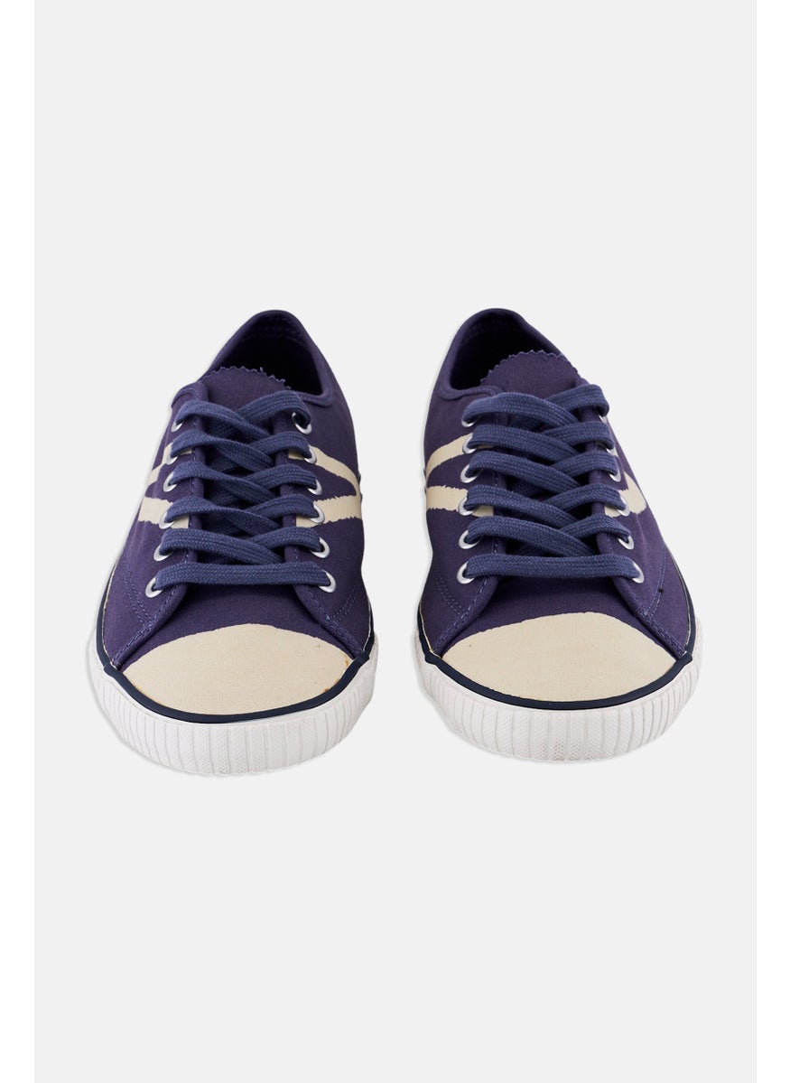 Tretorn Men Canvas Lace Up Casual Shoes, Navy Blue  - Image 2