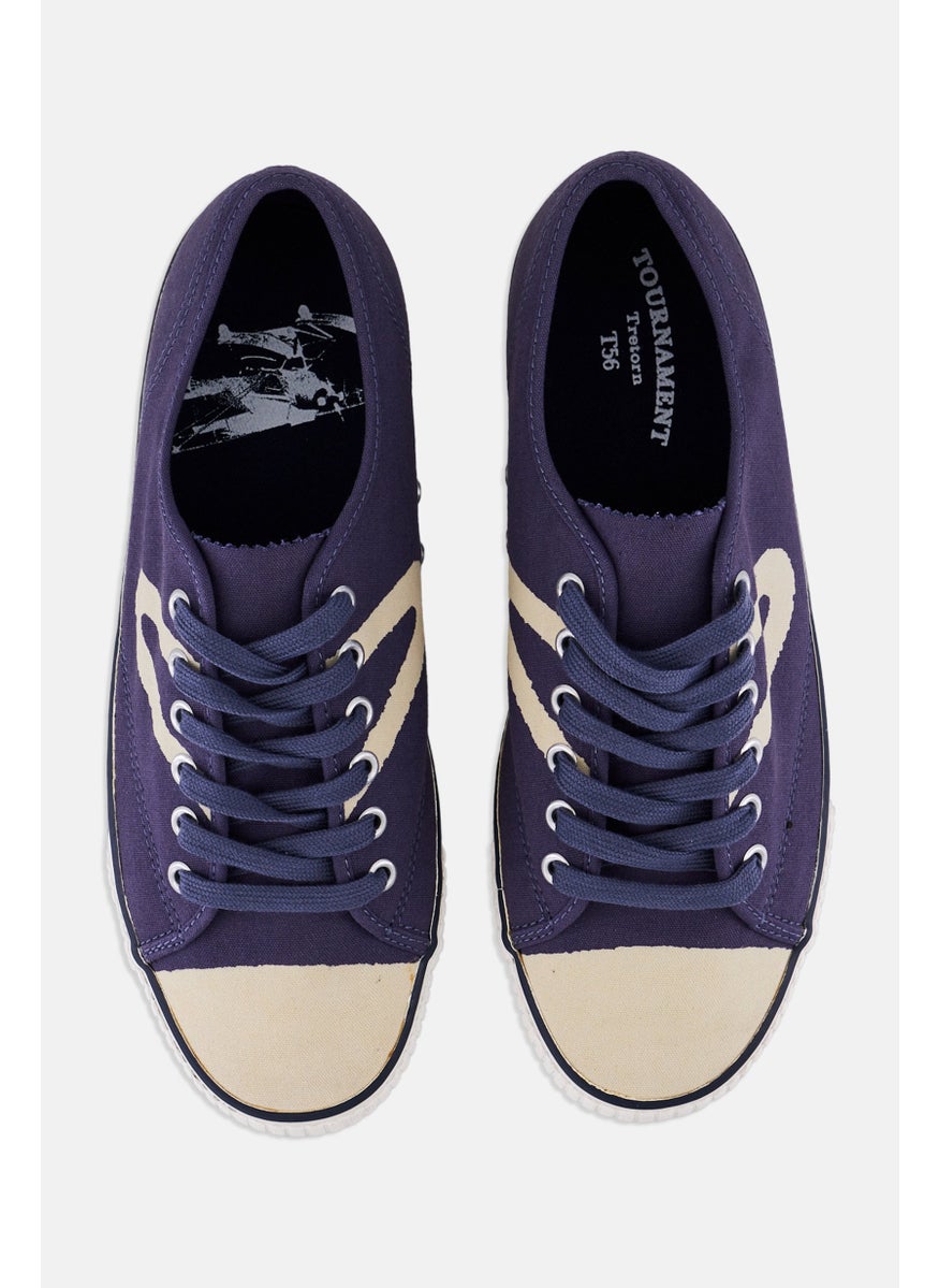 Tretorn Men Canvas Lace Up Casual Shoes, Navy Blue  - Image 4
