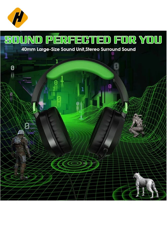 HuHa G3100 3.5mm Wired Gaming Headset – Over-Ear Headphones with Omni-Directional Microphone and Memory Foam Ear Cushions for PS5, PS4, Laptop, Tablet, and Mobile Phones  - Image 3