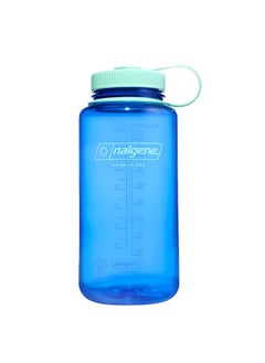 Nalgene Water Bottle - Lightweight Sustain Tritan Bpa-Free Shatterproof Bottle For Backpacking, Hiking, Gym, 32 Oz, Wide Mouth, Cornflower Blue  - Image 1