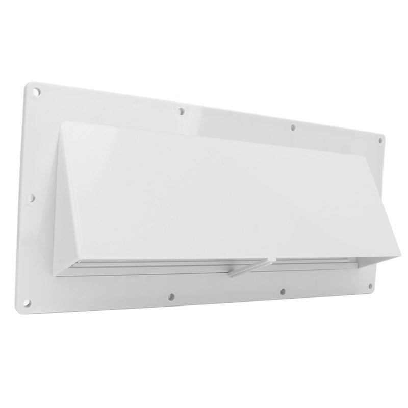 RV Exhaust Vent Cover White Range Hood Sidewall Vent Cover with Lockable Clips for Trailer Camper - Image 5