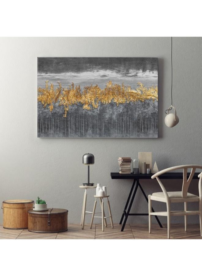 Home Gallery home gallery minimalism golden abstract Printed Canvas wall art - Image 1