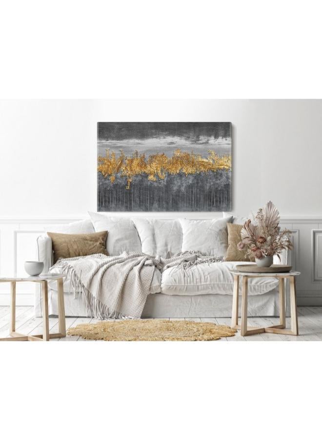 Home Gallery home gallery minimalism golden abstract Printed Canvas wall art - Image 3