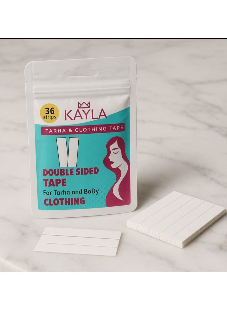 Kayla Double-Sided Hijab Fixing Tape, Double-Sided Slothie for Firmly and Invisibly Fixing Clothes and Hijabs, Non-Slip Fixing Strips for Women for Everyday Use Without the Need for Pins, - Image 4