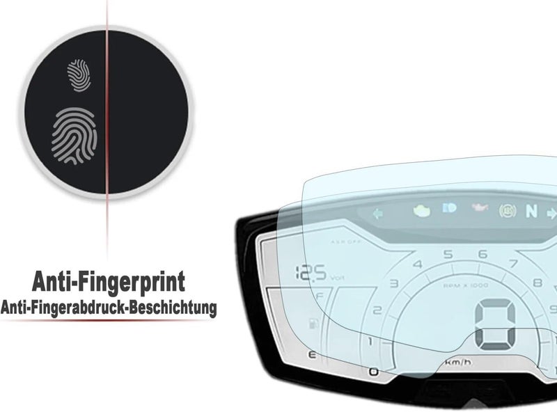 Yurefax Motorcycle Dashboard Screen Protector for Aprilia RS/Tuono 125 - Image 2