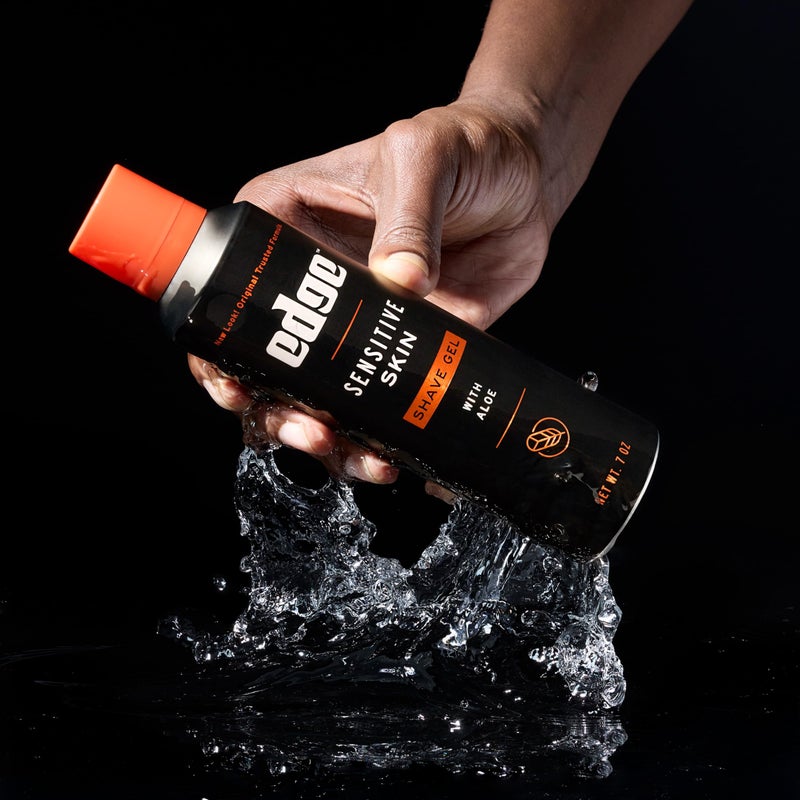 Edge Shaving Gel for Men, Sensitive Skin with Aloe, (6 Pack) - Shave Gel For Men That Moisturizes, Protects and Soothes To Help Reduce Skin Irritation - Image 3