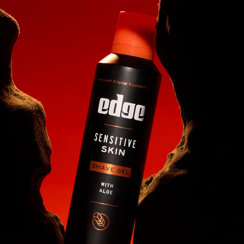 Edge Shaving Gel for Men, Sensitive Skin with Aloe, (6 Pack) - Shave Gel For Men That Moisturizes, Protects and Soothes To Help Reduce Skin Irritation - Image 2