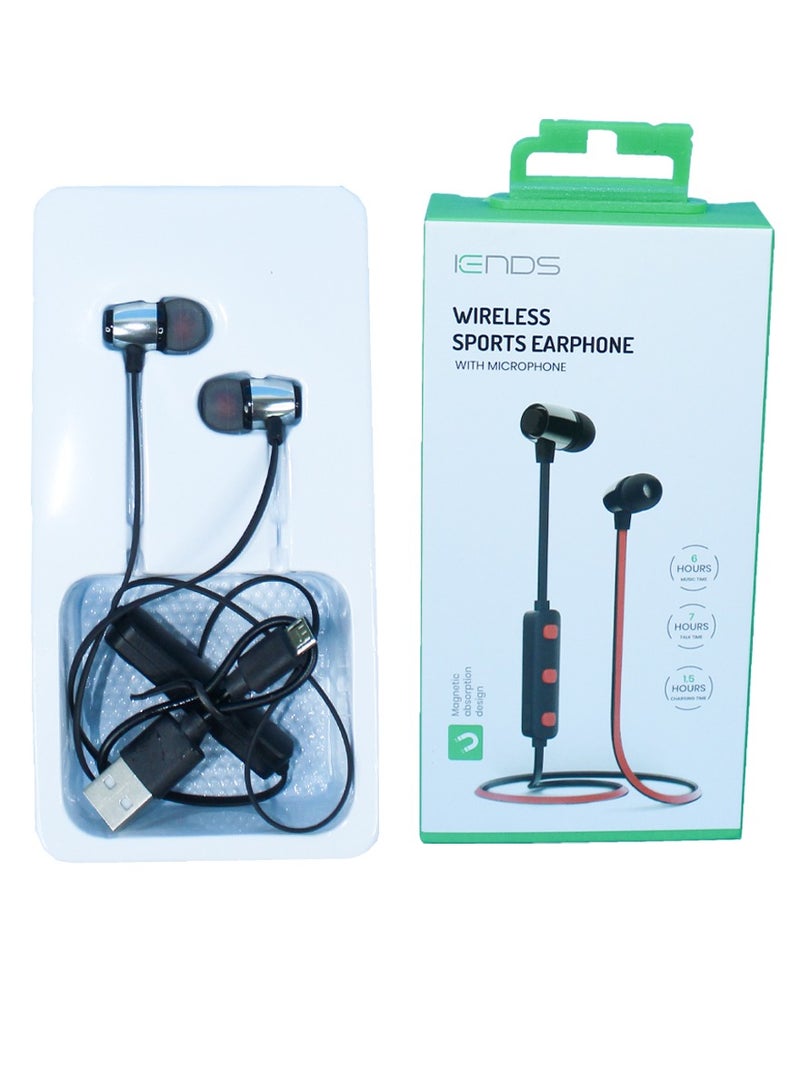 iends Wireless Bluetooth Headphones with Mic - HD Sound & Deep Bass - Sports Earphones for Gym, Running, Workout & Outdoor - Image 5