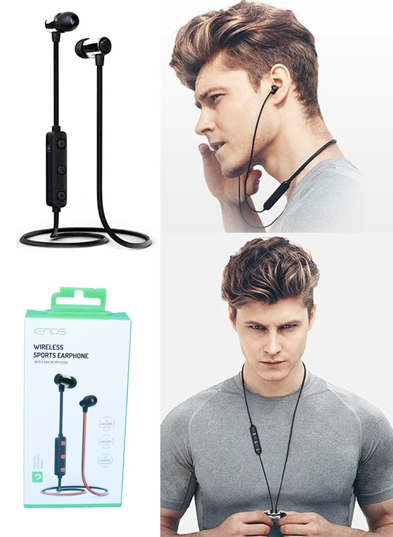 iends Wireless Bluetooth Headphones with Mic - HD Sound & Deep Bass - Sports Earphones for Gym, Running, Workout & Outdoor - Image 4
